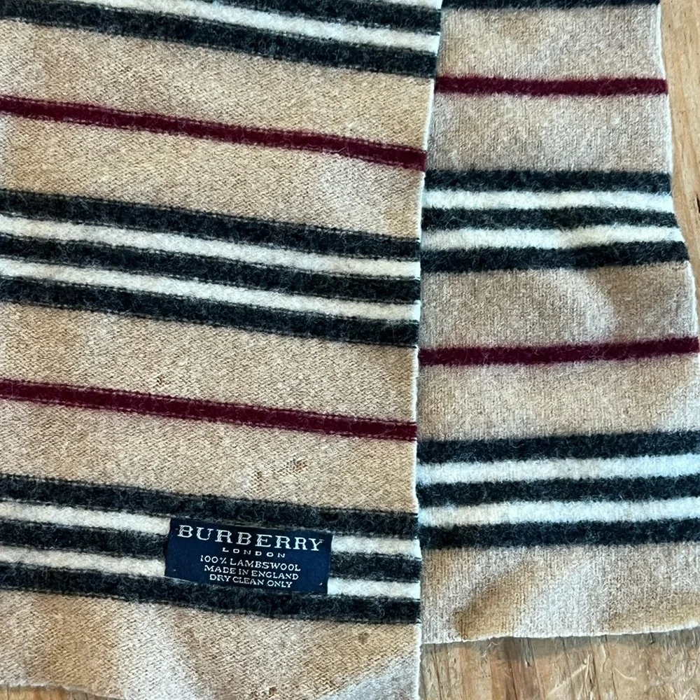 Vintage Burberry Wool Scarf